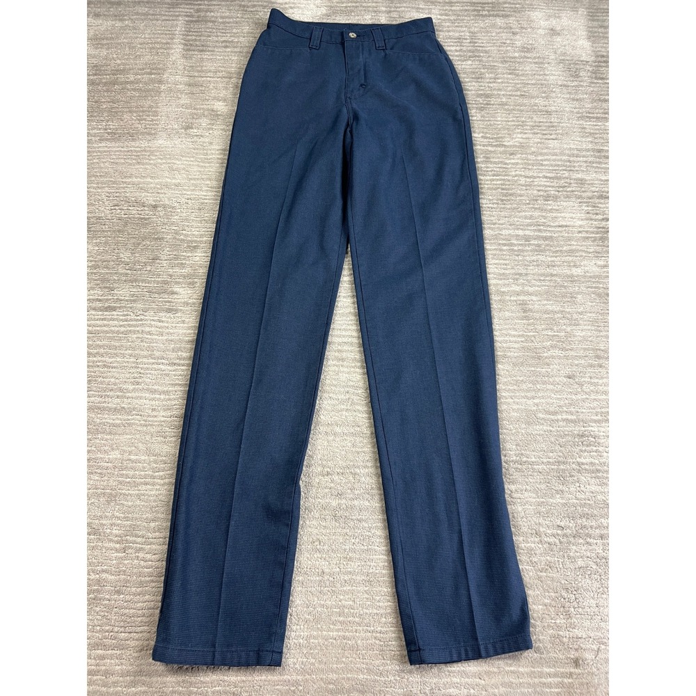 Wrangler Trousers Womens 6 Navy Blue WW090MS Straight Leg Cotton Workwear Pants